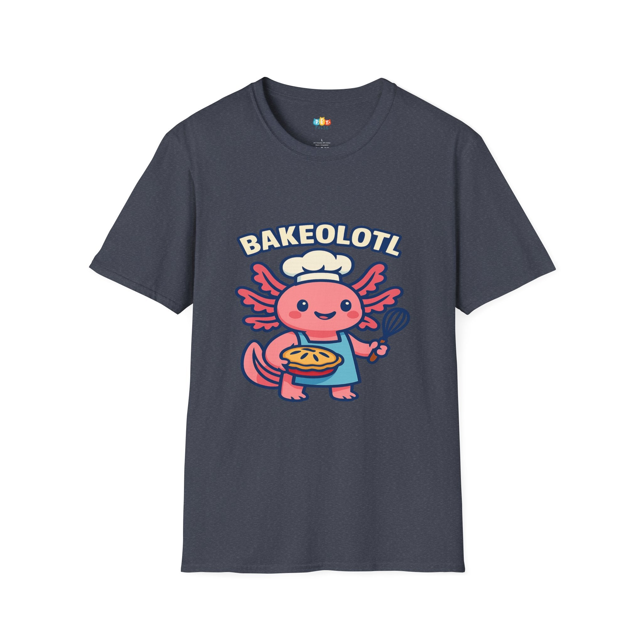 Bakeolotl Baking Axolotl T-Shirt - Funny Baker Chef Pie Whisk Kitchen Cooking Pastry Baker Tee
