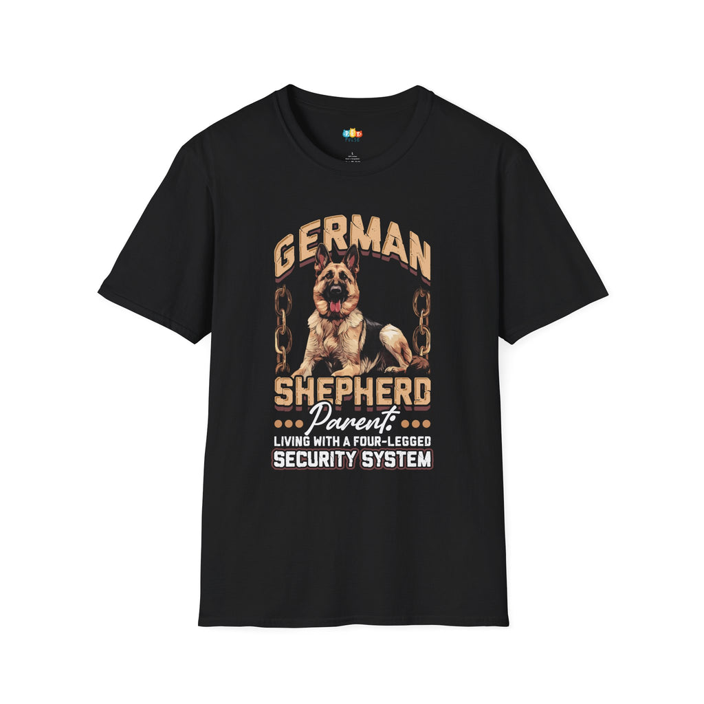German Shepherd Dad T-Shirt - Funny Dog Owner Gift Loyal Guardian Pet Parent Breed Humor Tee