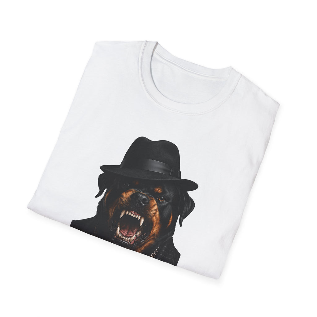 My Bite Is Worse Than My Bark Funny Mobster Rottweiler T-Shirt | The Dog Father Collection by PetPulse