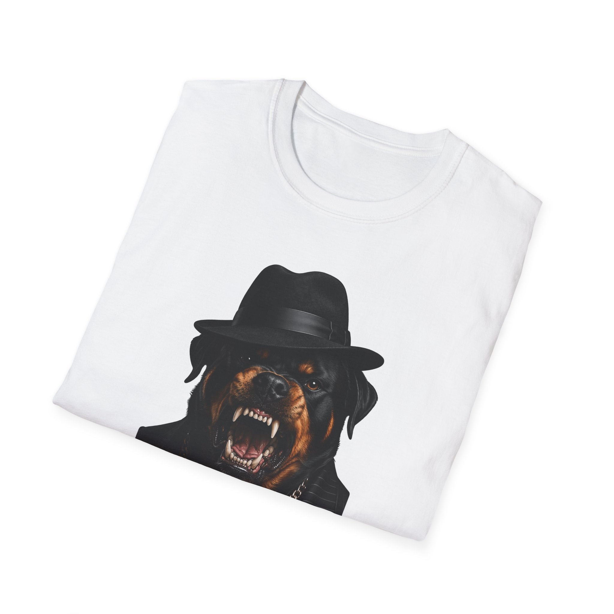 My Bite Is Worse Than My Bark Funny Mobster Rottweiler T-Shirt | The Dog Father Collection by PetPulse