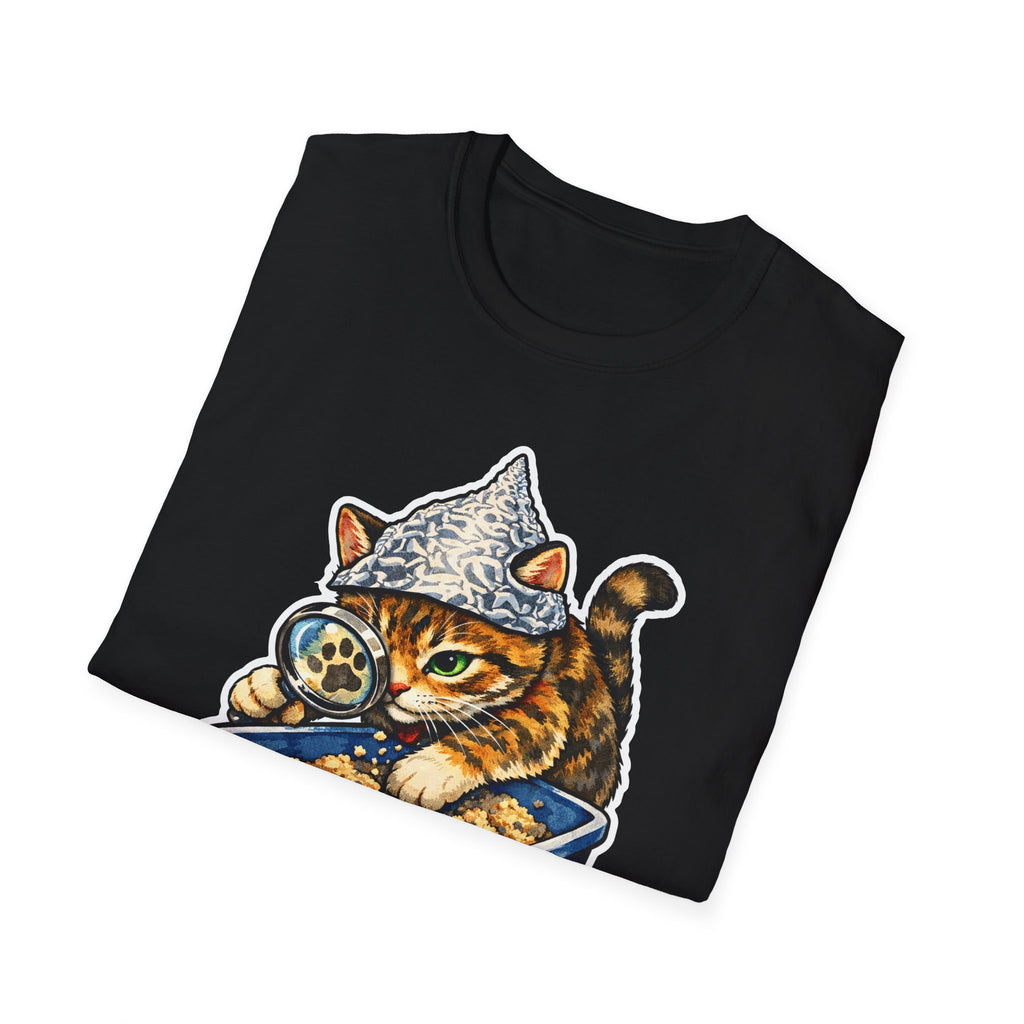 A Litterbox of Lies Funny Conspiracy Cat Detective T-Shirt | Cat-Spiracy Theorist Series | Pet-Spiracy Theorist Collection by PetPulse