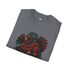 Zombie Turkeys Give No Thanks T-Shirt - Funny Thanksgiving Horror Halloween Undead Bird Graphic Tee