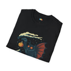 Merry Cryptid-Mas Christmas T-Shirt - Funny Holiday Mothman Cryptid Christmas Tree Ornament Tee