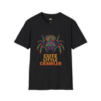 Cute Little Crawler Jumping Spider T-Shirt - Funny Rainbow Arachnid Pet Owner Gift Tee