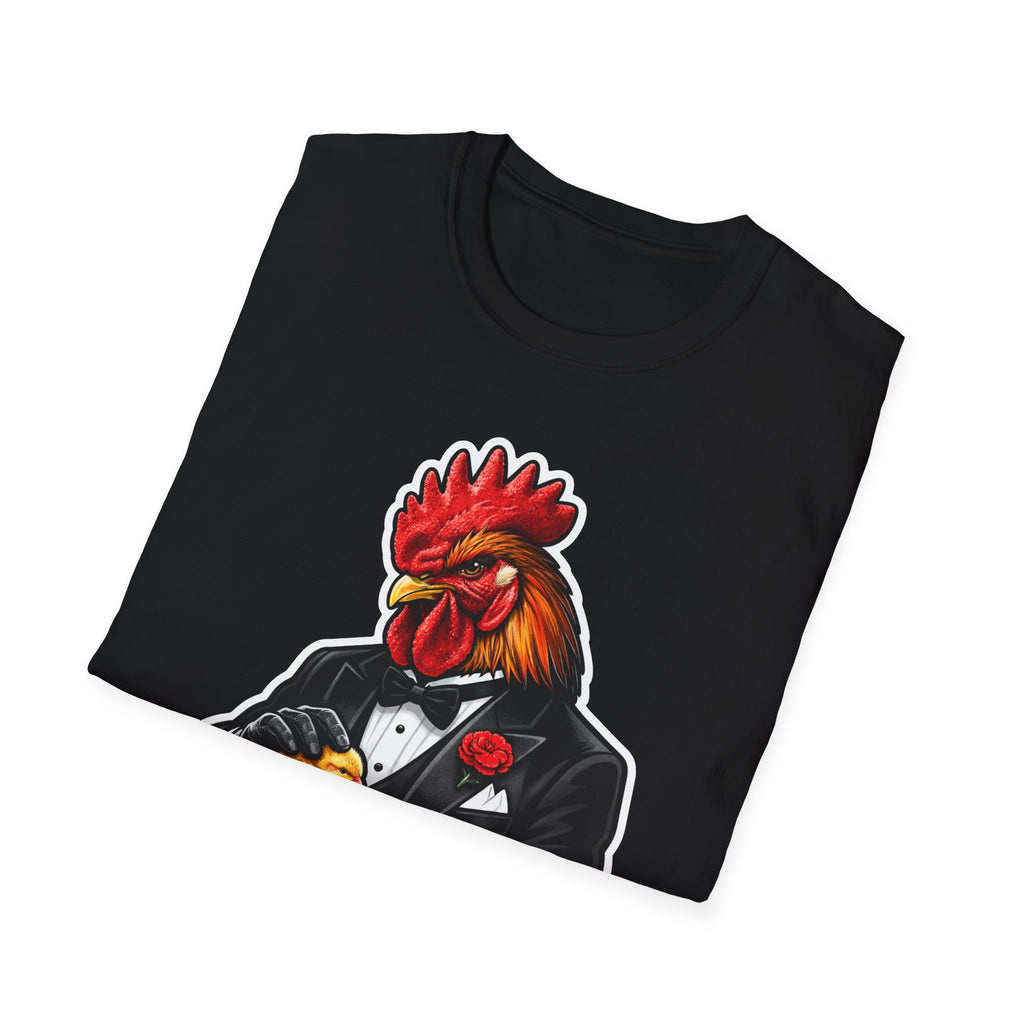 The Godfeather Funny Chicken Dad T-Shirt | Rooster and Chick Graphic Tee for Chicken Owners | PetPulse