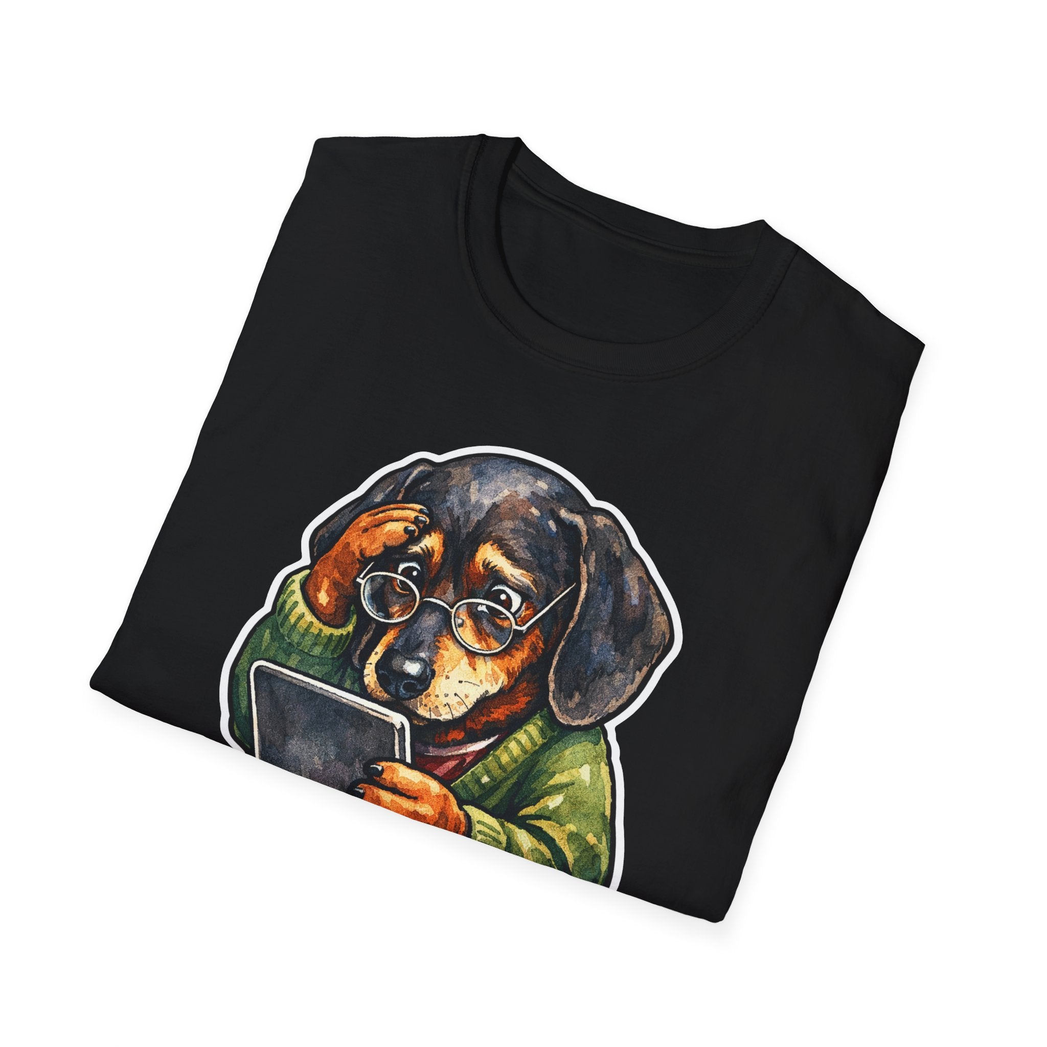 This World Is Going to the Dogs Funny Dachshund Tablet T-Shirt | Tech Pack Collection by PetPulse