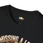 Missing A Leg A Deal Dog T-Shirt - Three Legged Tripod Dog Amputee Pet Awareness Graphic Tee