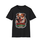Doggone Doomscrollin Again Funny English Bulldog T-Shirt | Tech Pack Collection by PetPulse