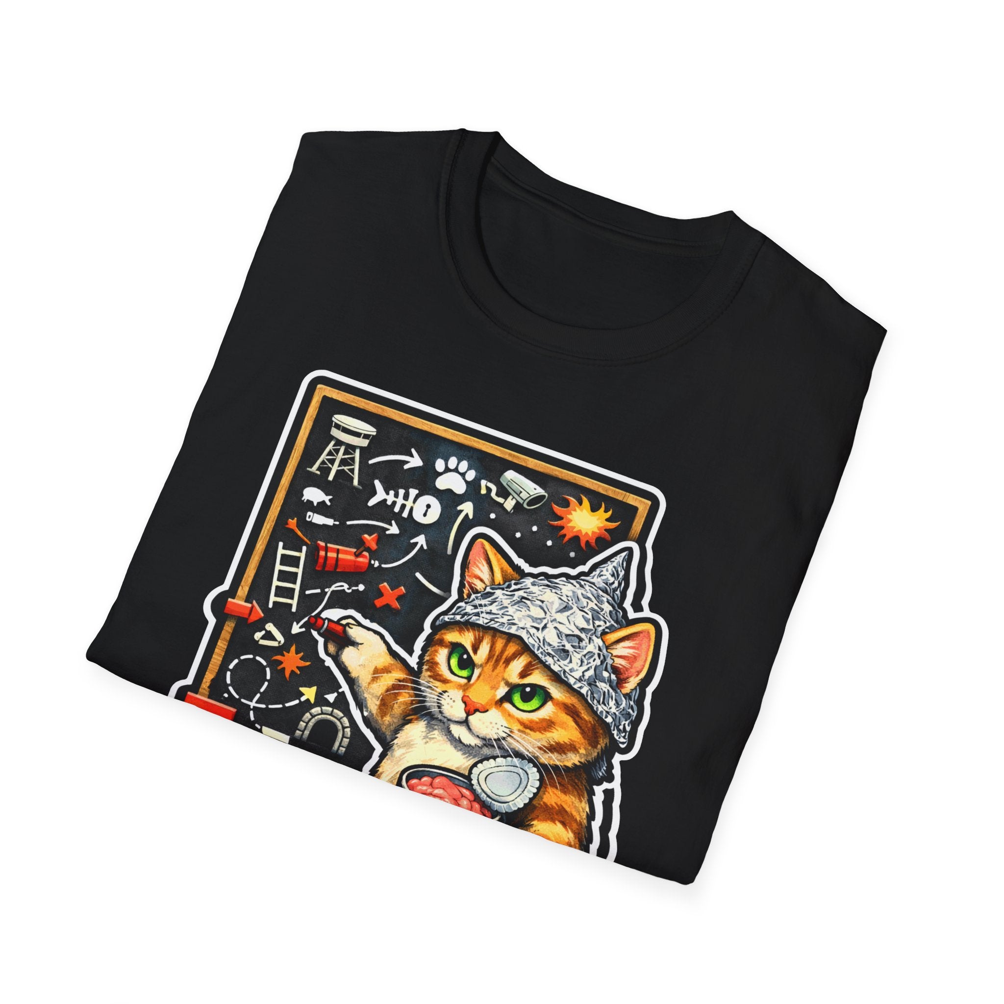 Operation Tuna Freedom Funny Conspiracy Cat Battle Plan T-Shirt | Cat-Spiracy Theorist Series | Pet-Spiracy Theorist Collection by PetPulse