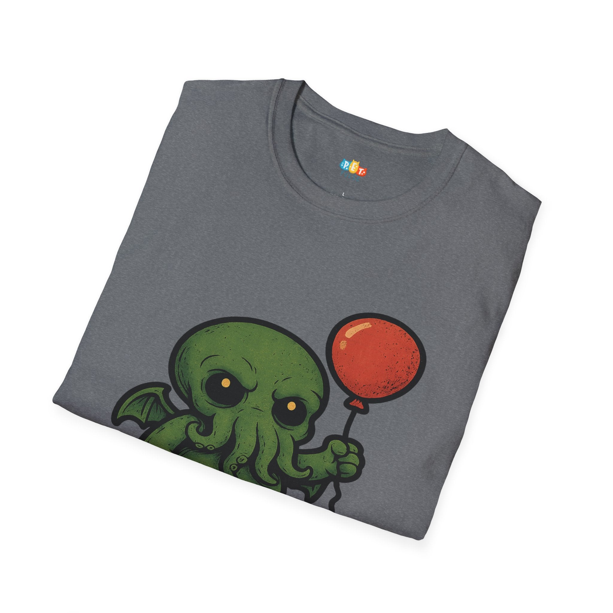 Tentacles and Hugs Cthulhu T-Shirt - Funny Cute Lovecraft Octopus Monster Horror Comedy Graphic Tee