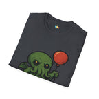 Tentacles and Hugs Cthulhu T-Shirt - Funny Cute Lovecraft Octopus Monster Horror Comedy Graphic Tee
