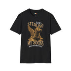 Stealing My Socks Dog T-Shirt - Pet Memorial Rainbow Bridge Angel Dog Grief Support Graphic Tee